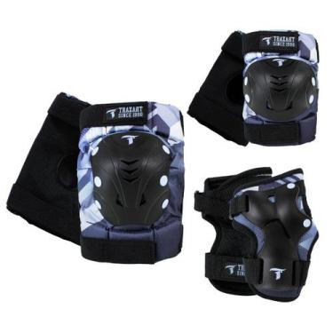 Imagem de Kit de Proteção Traxart Azul Claro GC-088, MEDIO