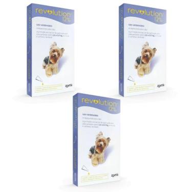 Imagem de 3 Revolution Antipulgas 01 Unid Cães 30mg De 2,6 A 5kg Zoetis