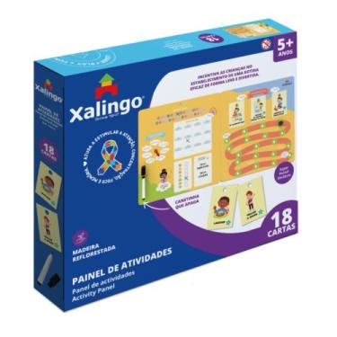 Imagem de Brinquedo Painel de Atividades Infantil para Controle de Rotina - Xali