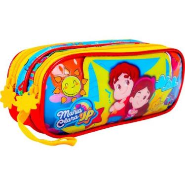 Imagem de Estojo Duplo Escolar Clio JP3320F Maria Clara JP - Luxcel, Vemelho