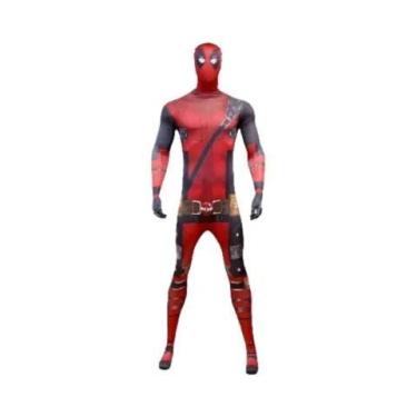 Imagem de Fantasia Deadpool Para Adultos E Crianças 2025, Macacão De Super-Herói