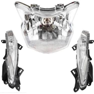 Imagem de Farol Biz110i Biz125 2018 + Piscas Biz 125 2018 - Plasmoto