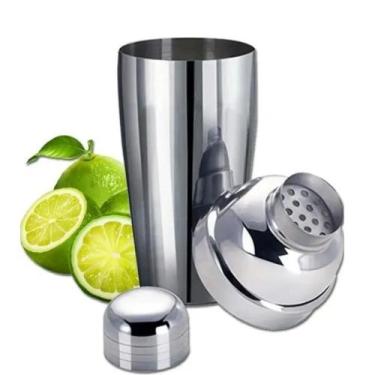 Imagem de Coqueteleira Inox 750ml 3 Peças Drinks Caipirinha Bar - Boni - Loja Do