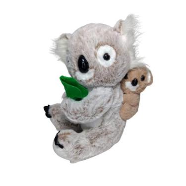 Imagem de Coala De Pelúcia com Filhote 31cm - Sunn Toys, Caramelo