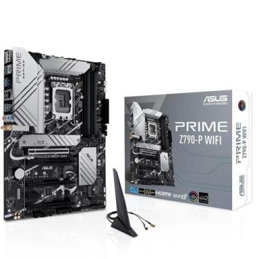 Imagem de Placa Mãe ASUS Prime Z790-P Wi-Fi, Intel LGA1700 Z790, ATX, DDR5, Cinz