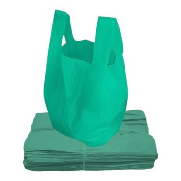 Imagem de Sacola plastica reciclada 4 kg reforçada resistente forte - E A COSTA 