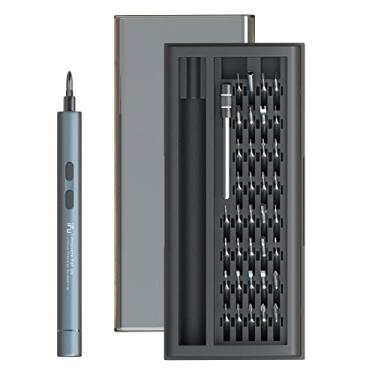 Imagem de yeacher Kit de chave de fenda elétrica de lítio D2Plus Mini Power Portátil/Conjunto de ferramentas de reparo de chave de fenda manual para eletrônicos/celular/notebook/relógio
