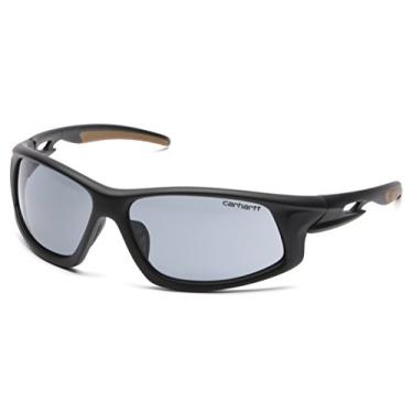 Imagem de Carhartt Óculos de segurança CHB620DTCC Ironside, embalagem de garra de varejo, moldura preto/bronze, lente cinza anti-neblina