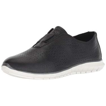 Imagem de Hush Puppies Mocassim feminino Tricia Perf, Couro preto, 11
