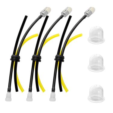 Imagem de SOAJEE 3 peças 13211546730 argolas de tubo de tanque de combustível para Echo ED GT HC HCR LHB PB PE PPF PPT SRM SV TC Cortador de grama de cerca viva cortador de escova Mantis Tiller Pole Saw Cultivador