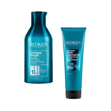 Imagem de Shampoo e Mascara Fortalecimento e Crescimento Redken Extreme Length - Tratamento Antiqueda