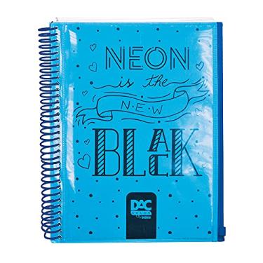 Imagem de Dac 3359AZ Caderno Universitário 10 Matérias com Malote Zip, Azul - Color Bubble