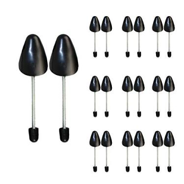 Imagem de 10 pares práticos de suporte modelador de botas com comprimento de mola (primavera preta feminina)