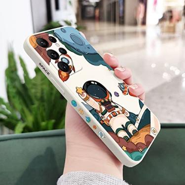 Imagem de Capa de telefone astronauta para Samsung Galaxy S22 S21 S20 Ultra Plus FE S10 S9 S10E Note 20 ultra 10 9 Plus Capa, branca, para Galaxy S22