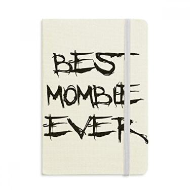 Imagem de Caderno Best Mombie Ever Words Family Bless oficial de tecido rígido diário clássico