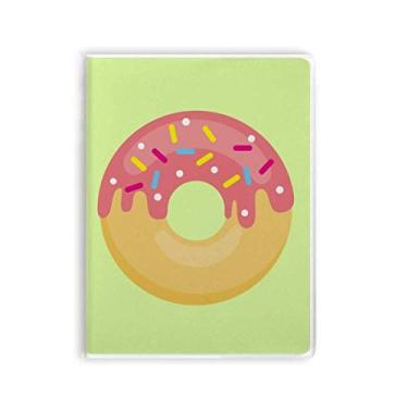 Imagem de Caderno de comida doce rosa rosquinha para sobremesa pasta pasta de goma Diário capa macia