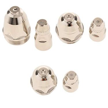 Imagem de Luzhengyang Pontas e eletrodos de corte de plasma 1,1 mm-25 mm para kit de consumíveis de cobre LGK100 LGK80-3X para corte preciso de aço, alumínio e cobre