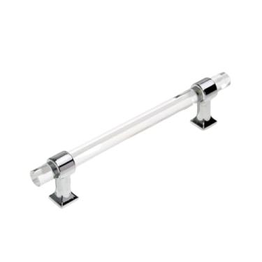 Imagem de Puxadores de gaveta de armário, móveis de cozinha, para maçaneta de armário, porta, gaveta, móveis de cozinha, cristal transparente dourado, prateado, 320