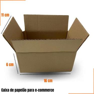 Imagem de Caixa de Papelão SemiKraft para Envios de E-commerce 16x11x8 com 300 U