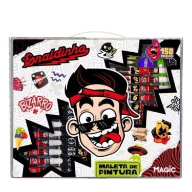 Imagem de KIT Escolar Infantil Maleta Estojo De Pintura - Canetinhas - Aquarela 