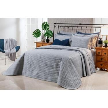 Imagem de Cobre Leito Colcha Casal King Ayla Tecido Percal 400 Fios Egípcio Acet