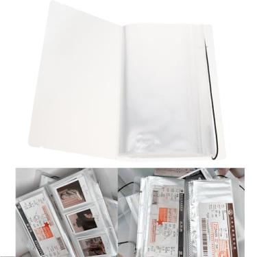 Imagem de STOBAZA Porta-Bilhetes Para Bilhetes De Avião, Álbum Recortes Filmes, Capas Canhotos Com Lembrança, Livro Notas, Foto Transparente, Coleção Encadernada, Concerto, Aniversário