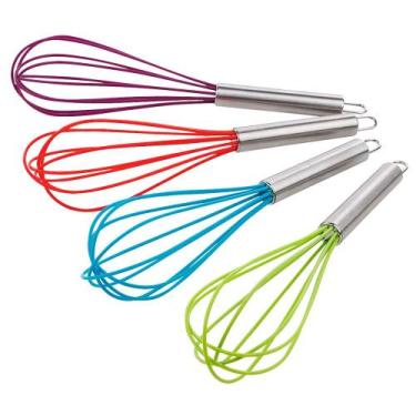 Imagem de Batedor Manual de Ovos Cazza em Silicone com Cabo de Inox - Item Sorti