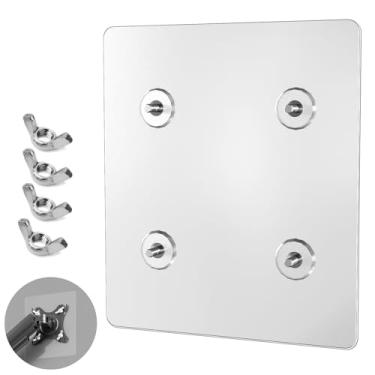 Imagem de WEARSON Adaptador De Montagem De Monitor Não Vesa - 75X75 Mm Adaptador De Montagem Vesa Para Monitor Sem Furos Para Monitores De Tela Plana De 17,19,22 Polegadas Capacidade De Carga De 5-11 Libras