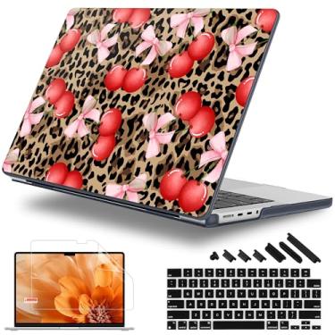 Imagem de Lepeoac Capa rígida de plástico para MacBook Pro 14 polegadas 2024 2023 2022 2021 versão M4 A3112 A3401 A3185 M3 A2918 A2992 M2 A2779 M1 A2442 Pro/Max Chip, capa rígida de plástico com capa de teclado