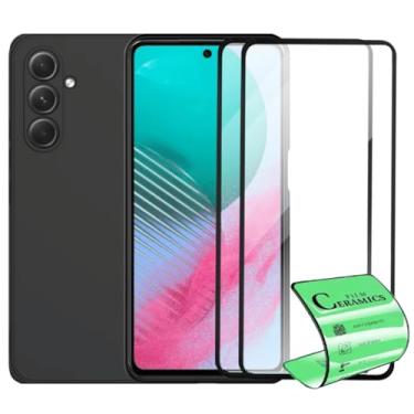 Imagem de Kit 2 Películas de Cerâmica 9H Anti-Impacto e Capa Preta para Samsung Galaxy M54, Proteção Total