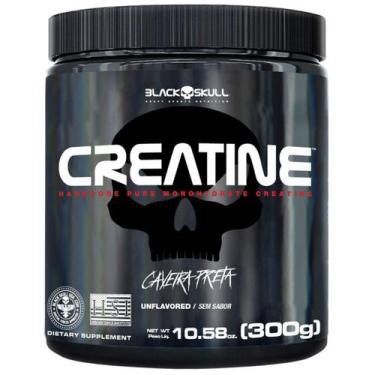 Imagem de Creatine pura 300g black skull, 300g, Sem sabor