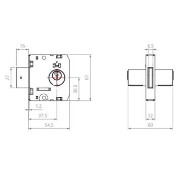 Imagem de Fechadura Para Blindex Vidro Porta De Bater Lingueta
