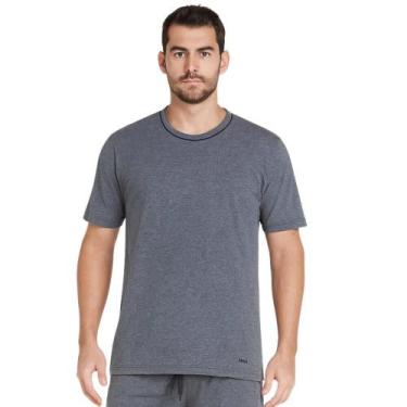 Imagem de Pijama Masculino Curto 100% Algodão Mash 811.49, Cinza escuro, GG