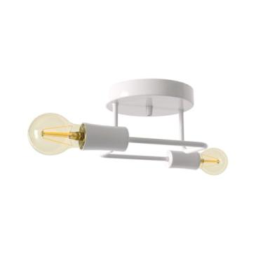 Imagem de Lustre Luminária 2 Braços Quarto Sala Cozinha(Branco)
