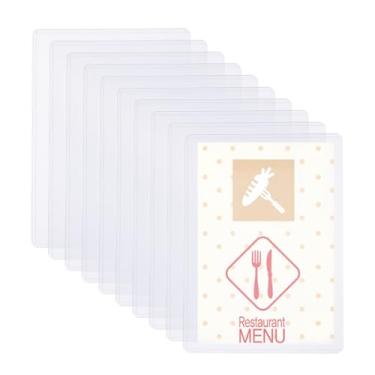 Imagem de SUPERFINDINGS 10 protetores de folhas transparentes de 21 x 30 cm, protetores de papel A4, à prova d'água, rígidos, para documentos, capas de fotos, protetores rígidos de impressão para arquivos de