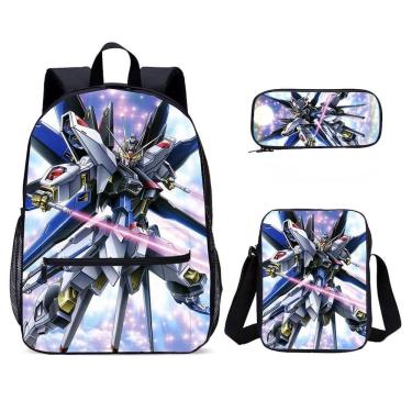 Imagem de Conjunto de mochilas Gundams School para crianças (3 unidades)
