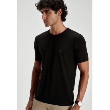 Imagem de Camiseta Docthos Slim Manga Curta Fibras Nobres Textura Quadriculado T