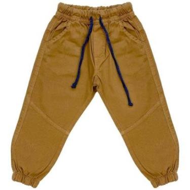 Imagem de Calça Infantil Look Jeans Jogger Collor - FERRUGEM - 01-Masculino