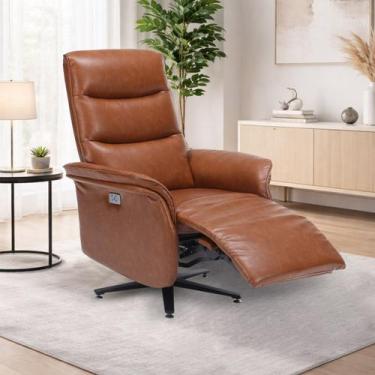 Imagem de Poltrona do Papai Reclinável Elétrica Bimotor Alabama com Massagem Aqu