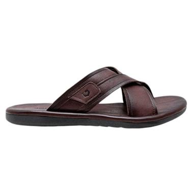 Imagem de Chinelo Democrata Easy Zion Masculino - Marrom 43-Masculino
