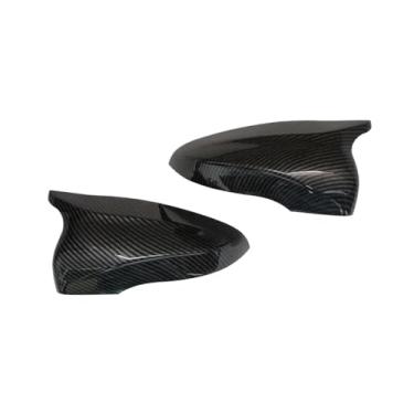 Imagem de Compatível com vw mk6 golf 6 gti 2009-2013 espelhos retrovisores caso guarnição titular acessórios do carro espelho retrovisor capa tampas(Carbon Fiber Pattern)