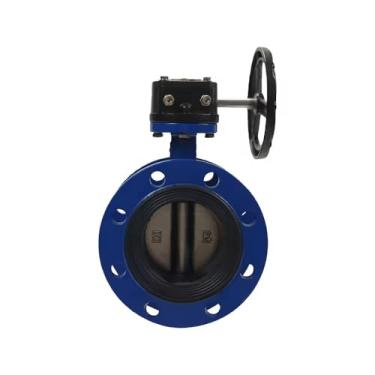 Imagem de Válvula Borboleta Manual Com Flange Para Turbina, Disco De Ferro Fundido Dúctil Com Vedação Macia Em NBR (1 Unidade) - Tamanhos DN50-DN350 Para Aplicações Agrícolas E Químicas(DN80)
