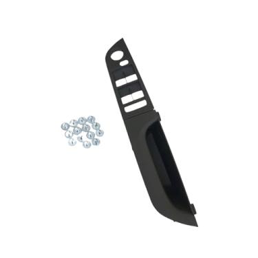 Imagem de RHD interior direito porta do motorista painel de apoio de braço painel interruptor tampa da maçaneta da porta compatível com BMW Série 3 E90 E91 316 318 320 325 328i 2004-2012(Black Low-end 35.5)