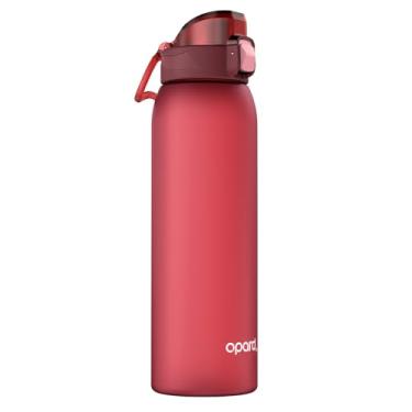 Imagem de Opard Garrafa de água de plástico de 946 ml segura para lava-louças, tampa flip-top à prova de vazamento, Tritan livre de BPA, garrafa de água esportiva reutilizável de boca larga para academia