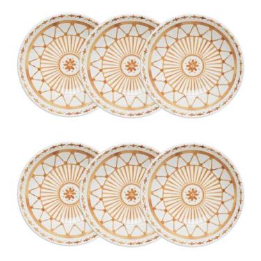 Imagem de Jogo de 6 Pratos Fundos 20,5 Cm Oxford Unni Nuray