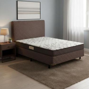 Imagem de Conjunto Box Casal Ecoflex Ecoline D23 138 x 188 cm Conforto e Qualida