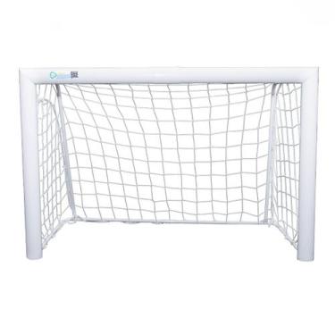 Imagem de Mini Trave Goool 90 Plus Aço Carbono Branca 90x60cm Infantil Futebol C