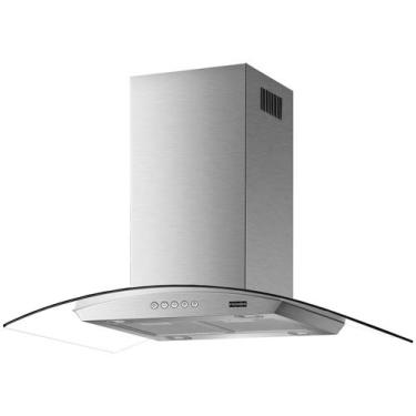 Imagem de Coifa franke glass classic ilha 90cm 127v em inox e vidro 16684, Prata