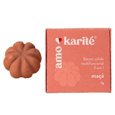Imagem de Batom Natural Sólido Multifuncional 3 em 1 Maçã AmoKarité