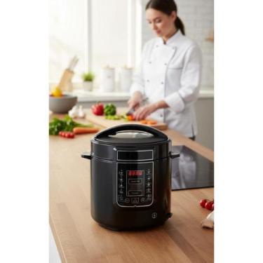 Imagem de Panela de Pressão Digital 220V - Cozimento Rápido e Seguro - Congratul